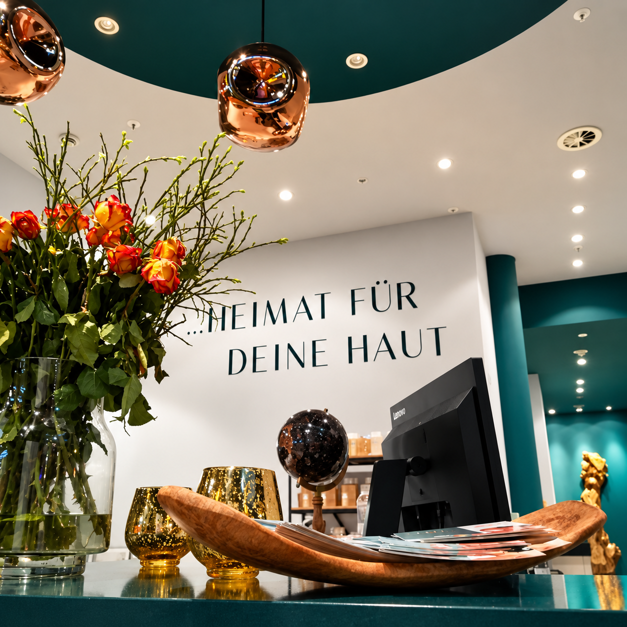 Empfang im HAUTHAFEN Studio – Heimat für deine Haut
